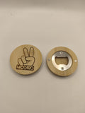 Décapsuleur rond en Bois Personnalisé