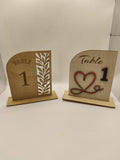 Numéro de Table Personnalisé en Bois – Déco de Table Mariage & Évènements